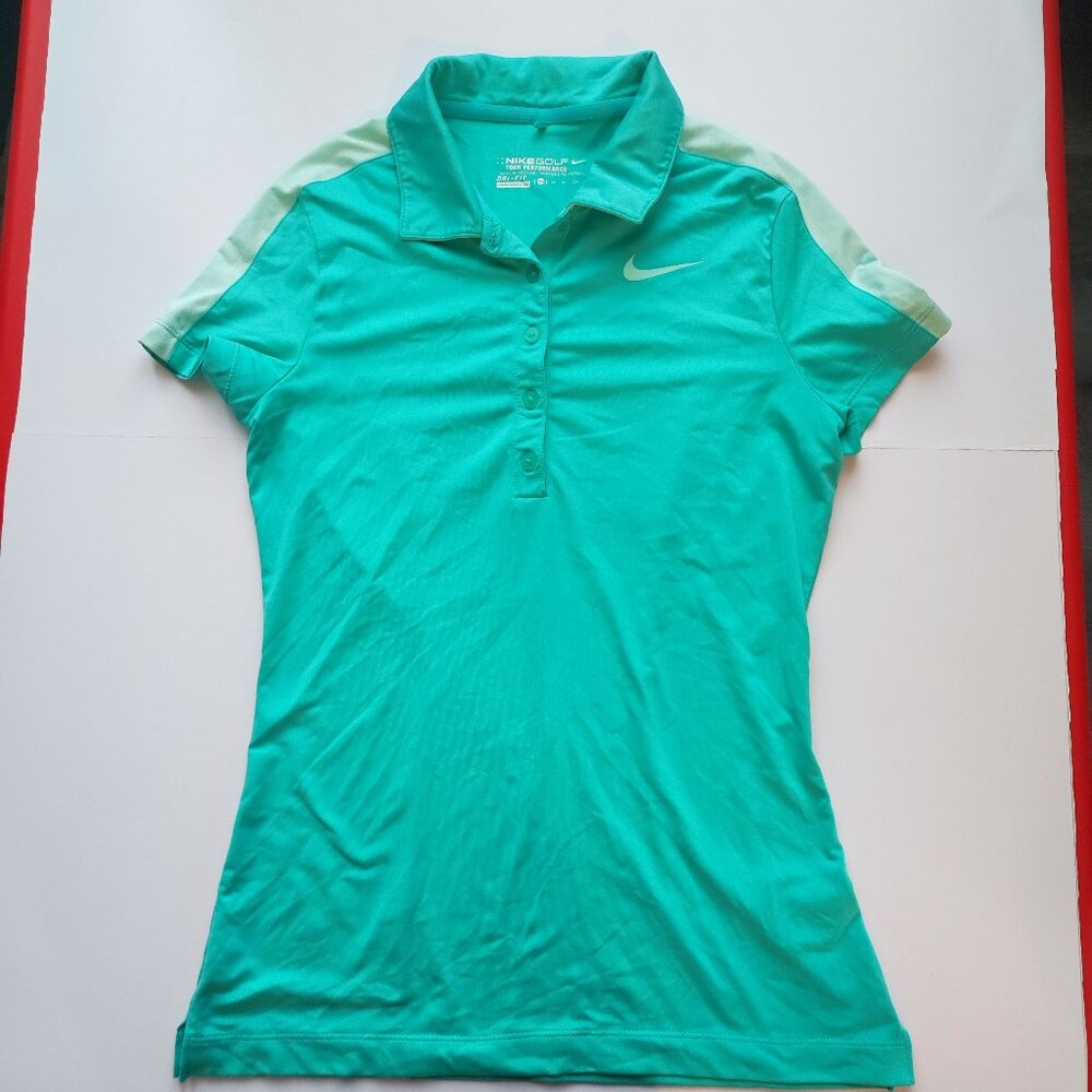 Nike Golf Tour Performance polo shirt turquoise women's size XS
